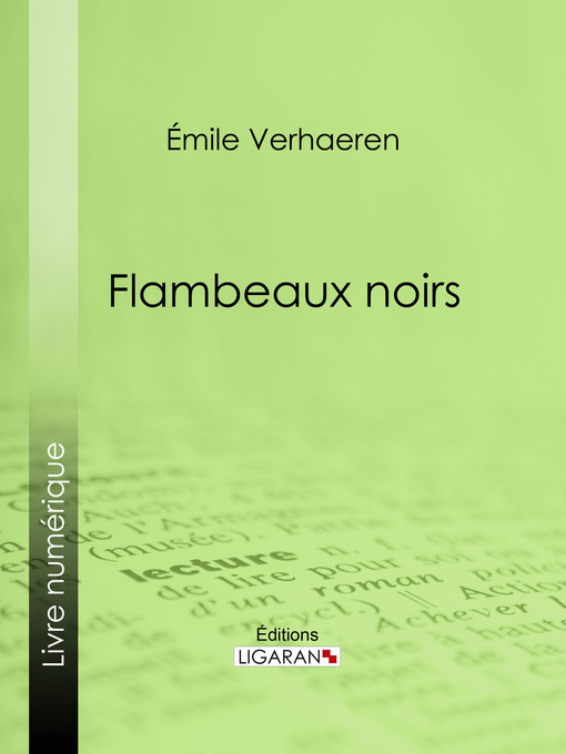 Title details for Flambeaux noirs by Emile Verhaeren - Available
